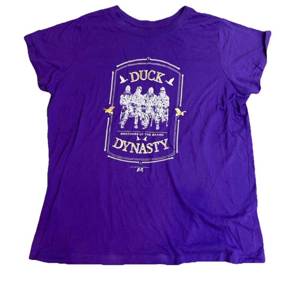 Duck Dynasty women’s T-shirt short sleeve 4 XL purple Phil 2013 A&e